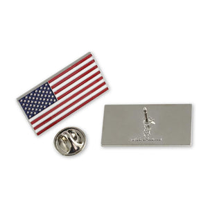 Official American Flag Proudly Made in USA Silver Lapel Pin Pin WizardPins 100 Pins 