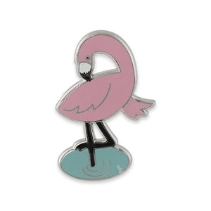 Pink Flamingo Hard Enamel Lapel Pin Pin WizardPins 1 Pin 