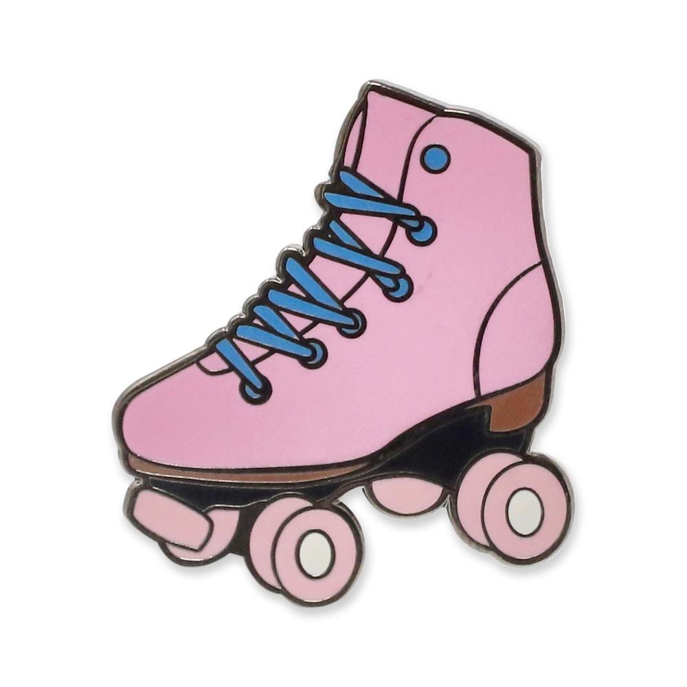 Pink Roller Skate Hard Enamel Lapel Pin Pin WizardPins 10 Pins 