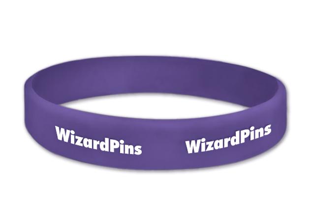 Custom Printed Wristband Purple Rush 0.75 