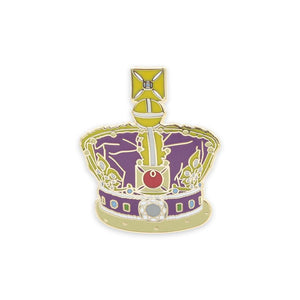 Queen Elizabeth Royal Crown Hard Enamel Lapel Pin Pin WizardPins 1 Pin 