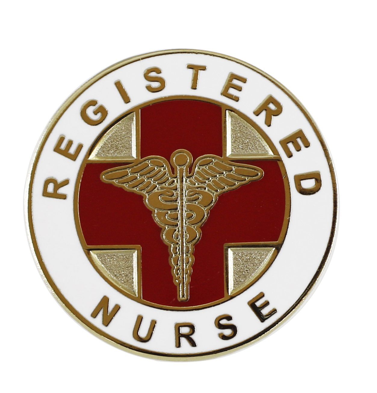 Rn Sign Card Red Red Nursing Symbol
