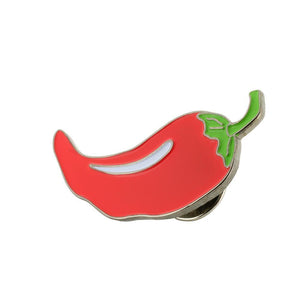 Red Chili Pepper Enamel Diestruck Lapel Pin Pin WizardPins 1 Pin 