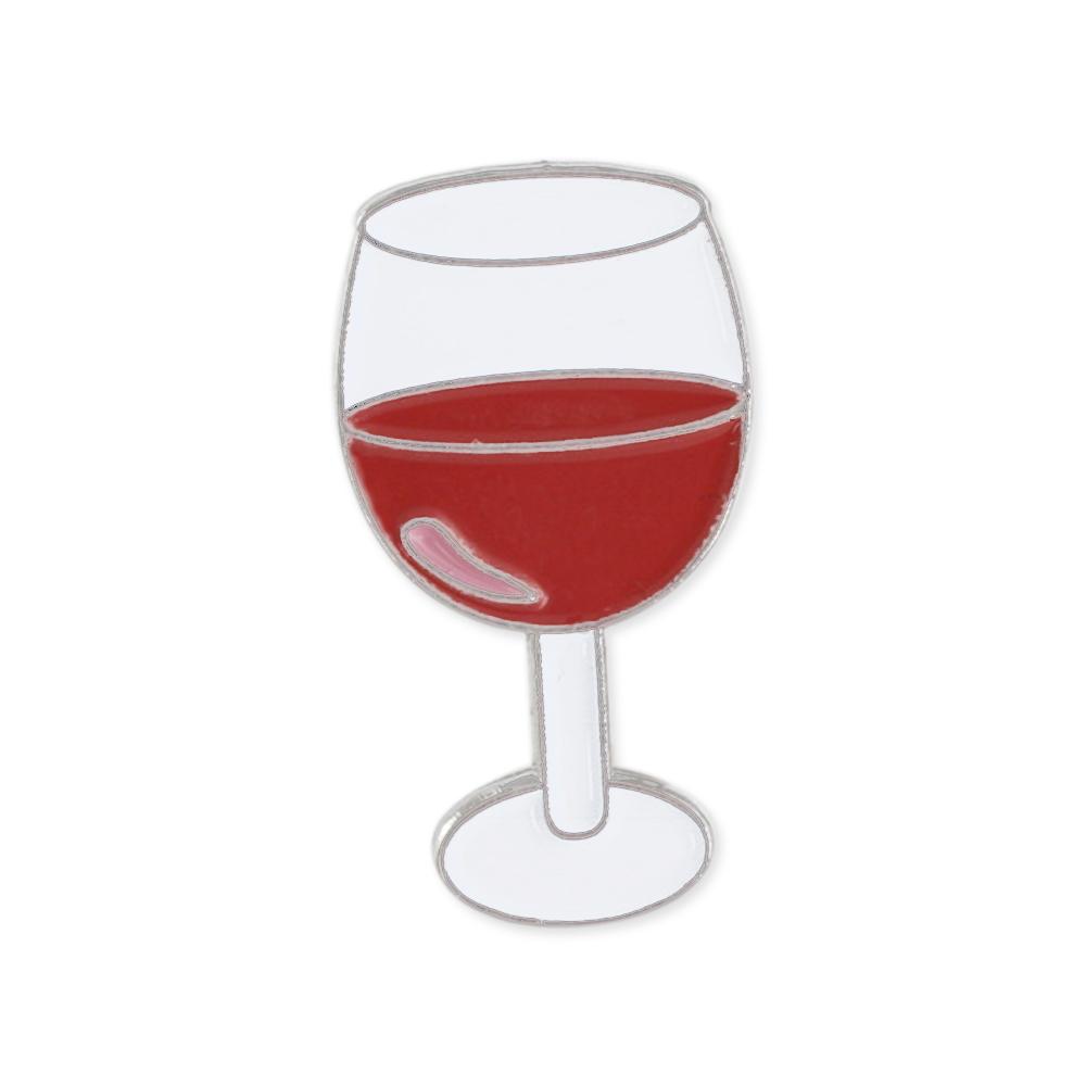 Glass of Red Wine Enamel Diestruck Lapel Pin Pin WizardPins 1 Pin 