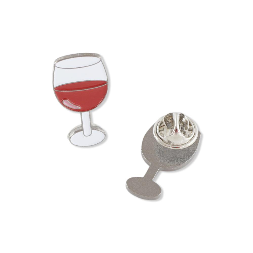 Glass of Red Wine Enamel Diestruck Lapel Pin Pin WizardPins 5 Pins 