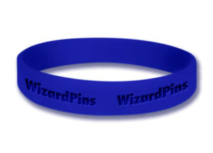 Custom Debossed Wristband Royal 0.75 inch