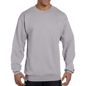 Champion® Double Dry Eco® Crewneck Sweatshirt Light Steel Single Color S-XL
