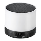 Cylinder Bluetooth Speaker Tech Accessories PCNA White Single Color 