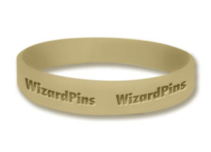 Custom Debossed Wristband Sand 1 inch (Extra Wide) 