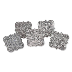 Security Guard Badge Antique Silver Diestruck Lapel Pin Pin WizardPins 5 Pins 