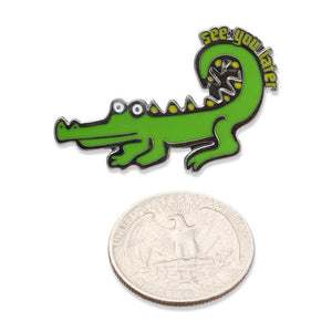 See You Later Alligator Funny Enamel Pin Pin WizardPins 10 Pins 