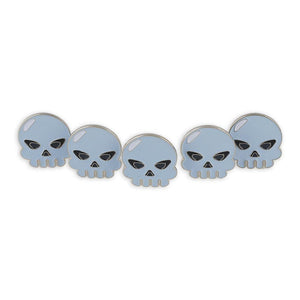 Skull Bone Face Emoji Enamel Lapel Pin Pin WizardPins 5 Pins 