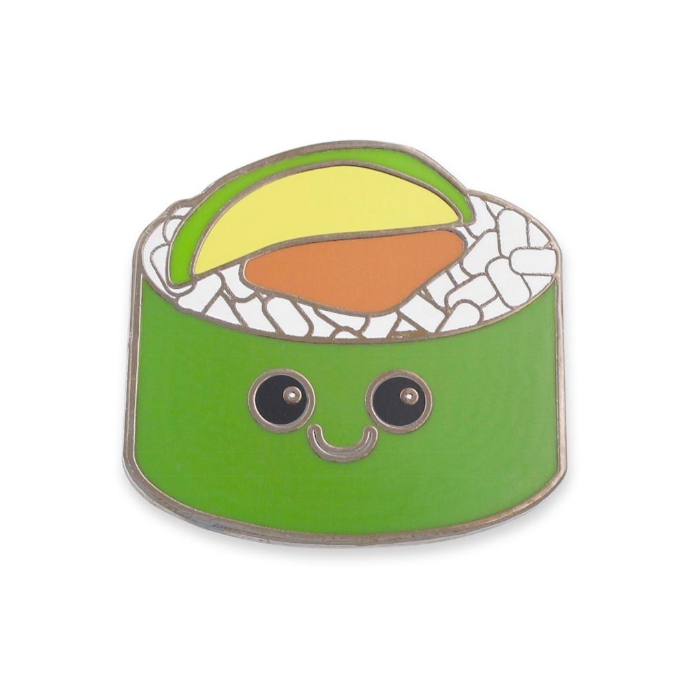 Smiling Sushi Food with Faces Hard Enamel Lapel Pin Pin WizardPins 10 Pins 