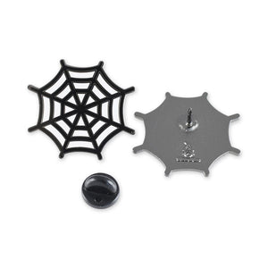 Spider Web Halloween Emoji Enamel Lapel Pin Pin WizardPins 5 Pins 