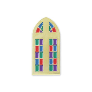 Stained Glass Window And Cross Religious Enamel Lapel Pins Pin WizardPins 1 Pin 