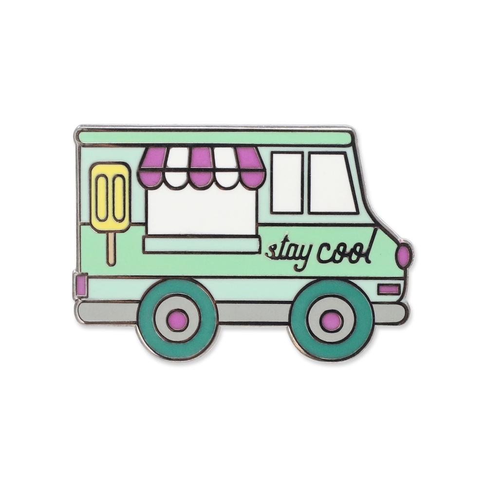Stay Cool Ice Cream Truck Enamel Pin Pin WizardPins 1 Pin 