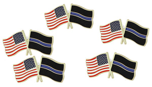 Thin Blue Line USA Flags Pin Pin WizardPins 25 Pins 
