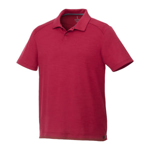 M-AMOS Eco SS Polo Polos PCNA Vintage Red Embroidered S-XL