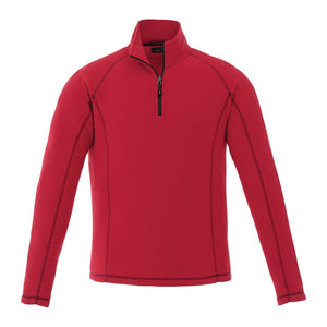 Men's BOWLEN Polyfleece Qtr Zip Sweatshirts PCNA Team Red Embroidered S-XL