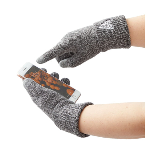 Unisex REDCLIFF Roots73 Knit Texting Gloves Gloves PCNA Charcoal Embroidery 