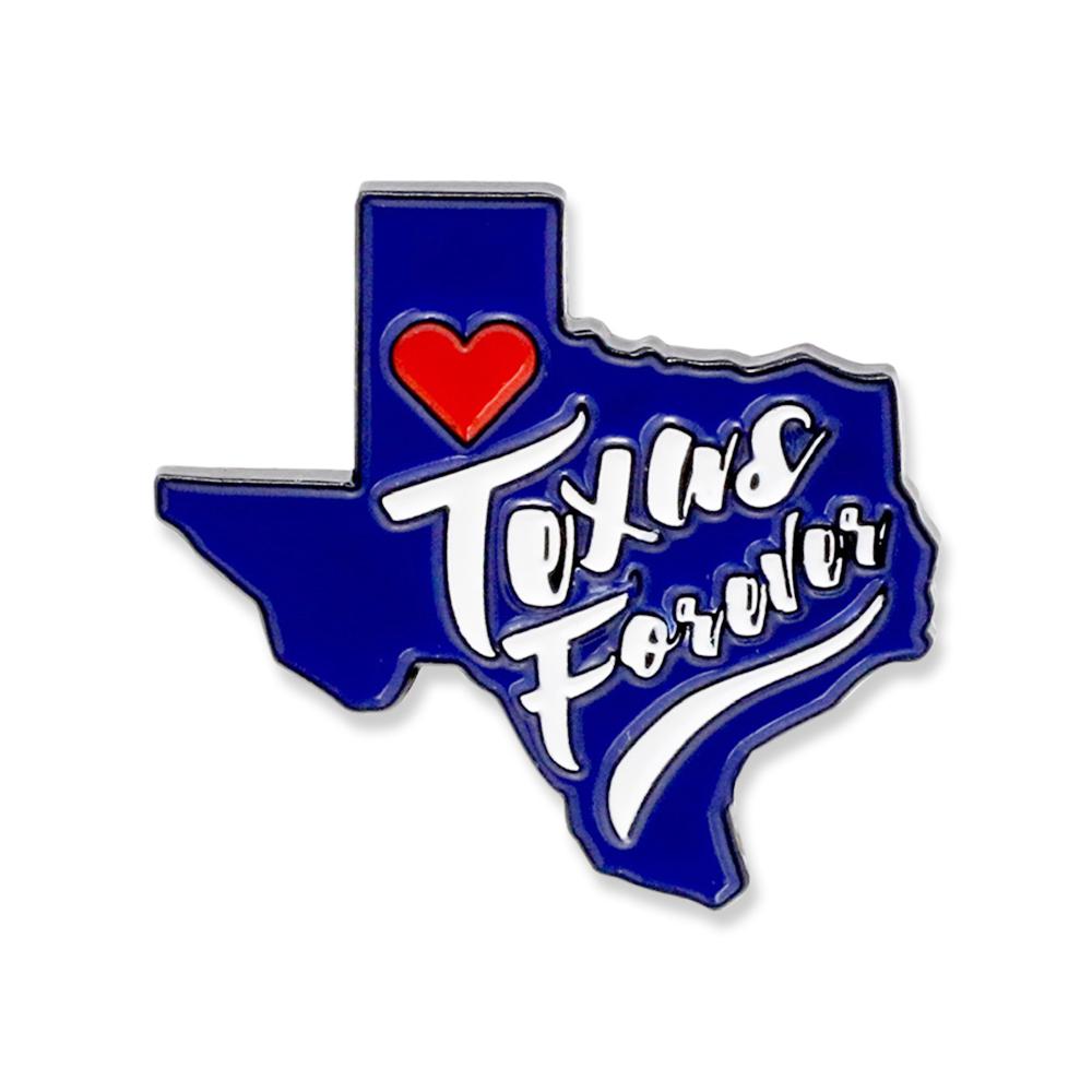 Texas Forever Friday Night Lights State Shape Enamel Pin Pin WizardPins 1 Pin 