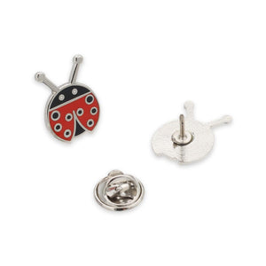 Cute Ladybug Hard Enamel Lapel Pin Pin WizardPins 5 Pins 