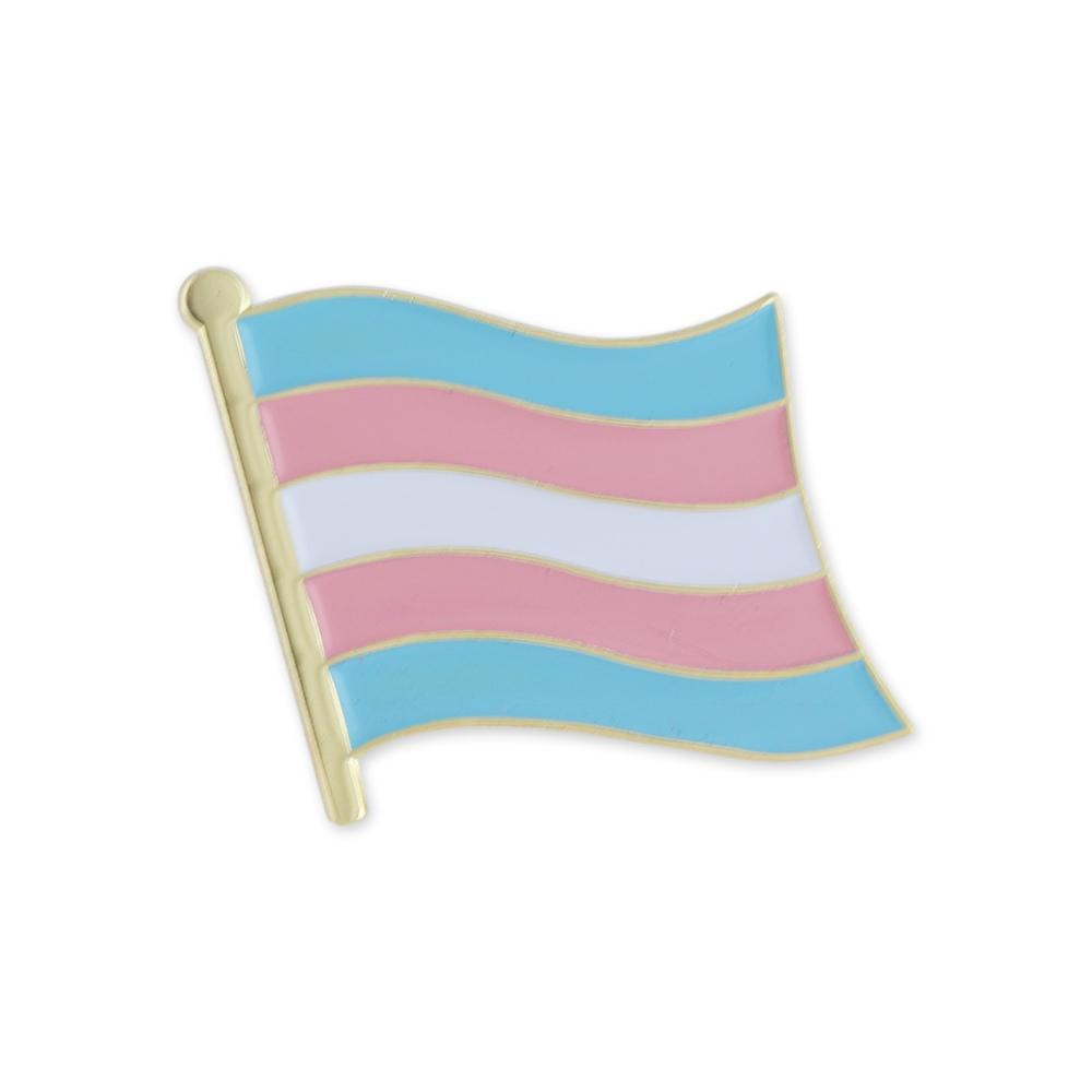 Transgender Flag Enamel Lapel Pin Pin WizardPins 1 Pin 