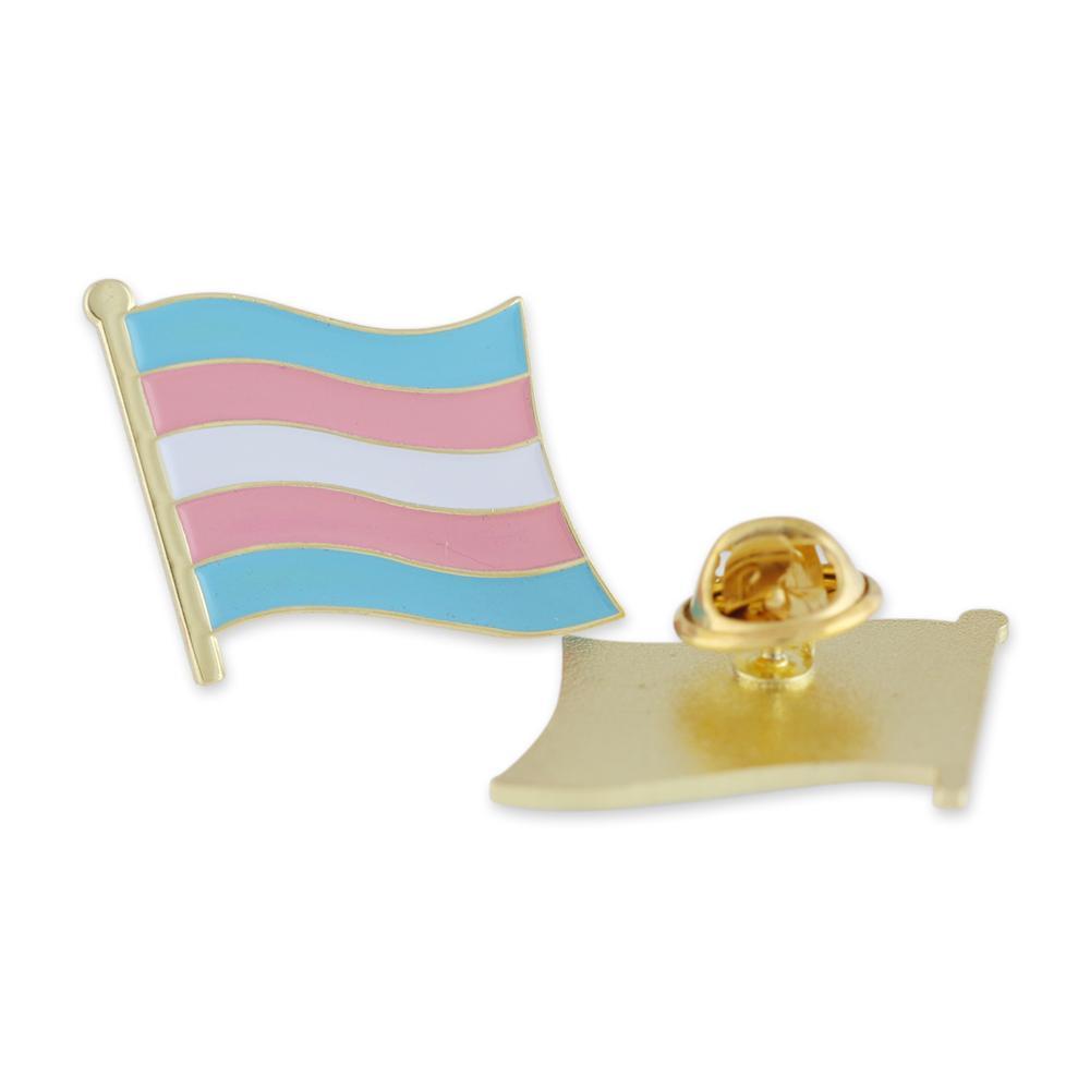 Transgender Flag Enamel Lapel Pin Pin WizardPins 5 Pins 