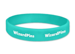 Custom Printed Wristband Turquoise 0.5 (Most Popular)