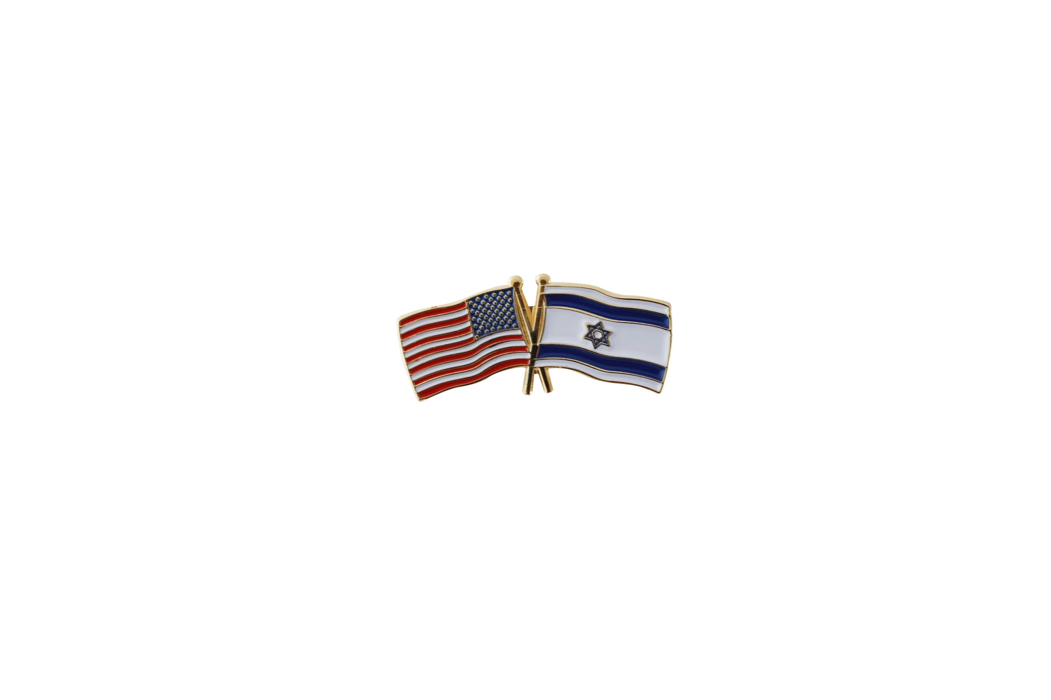 American Flag x Israel Flag Enamel Lapel Pin Pin WizardPins 1 Pin 