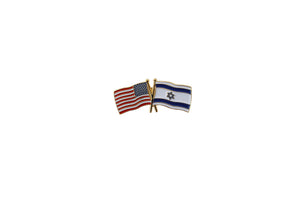 American Flag x Israel Flag Enamel Lapel Pin Pin WizardPins 10 Pins 