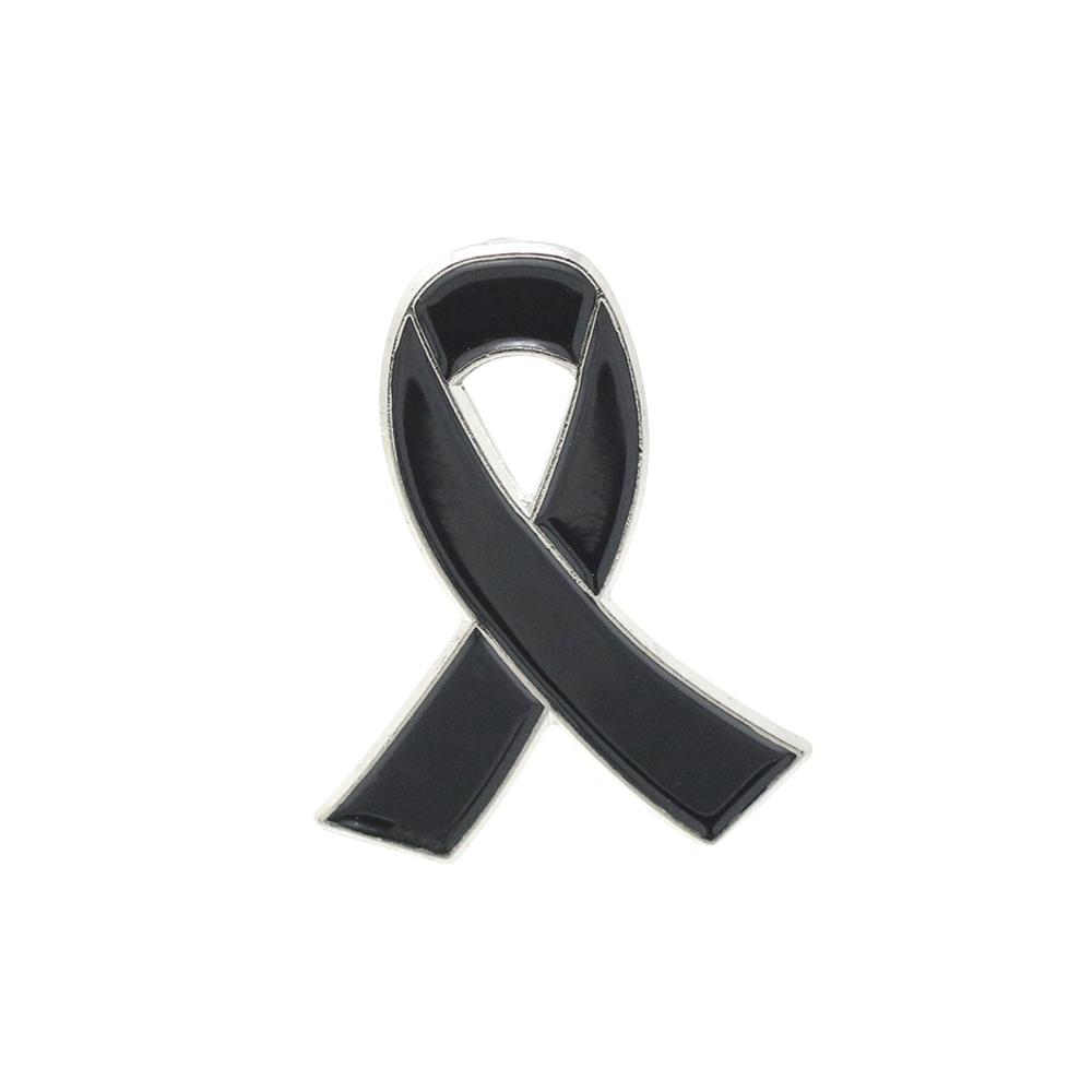 Black Awareness Ribbon Pin Pin WizardPins 1 Pin 