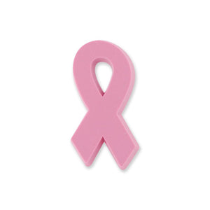 Pink Ribbon PVC Breast Cancer Awareness Silicone Lapel Pin Pin WizardPins 1 Pin 