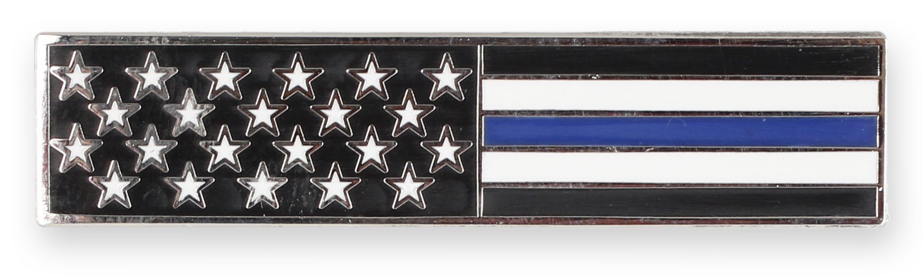 Thin Blue Line American Flag Stars Stripes Uniform Bar Pin Pin WizardPins 50 Pins 