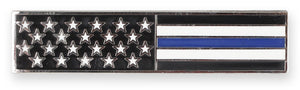 Thin Blue Line American Flag Stars Stripes Uniform Bar Pin Pin WizardPins 10 Pins 