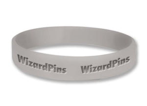 Custom Debossed Wristband Warm Grey 0.75 inch