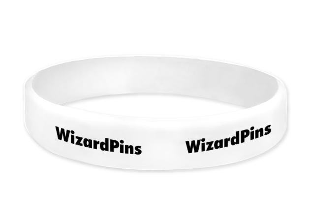 Custom Printed Wristband White 0.5 (Most Popular)