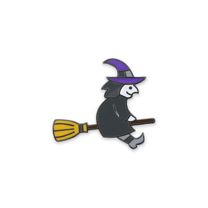 Witch Halloween Emoji Enamel Lapel Pin Pin WizardPins 1 Pin 