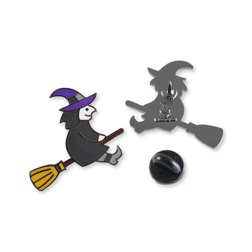 Witch Halloween Emoji Enamel Lapel Pin Pin WizardPins 5 Pins 
