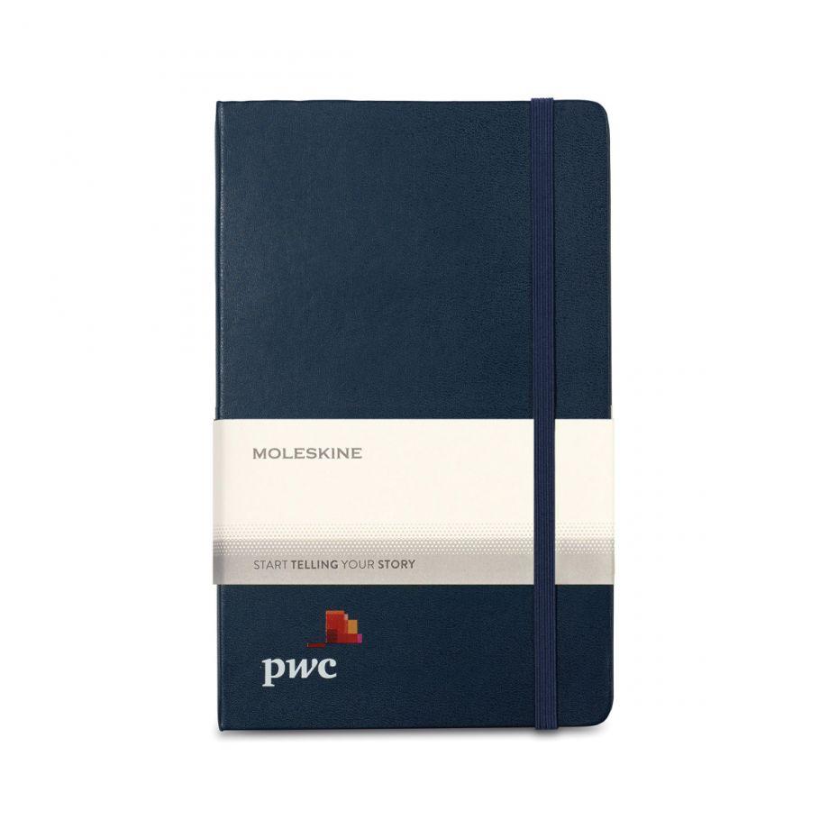 Moleskine Hard Cover Ruled Large Expanded Notebook Sapphire Blue Single Color 