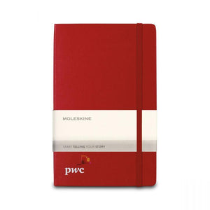 Moleskine Hard Cover Ruled Large Expanded Notebook Scarlet Red Single Color 